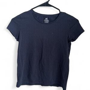 Navy blue hm polka dot